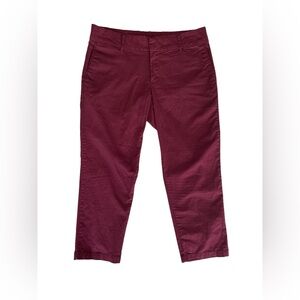Kut from the Kloth Burgundy Capri Pants